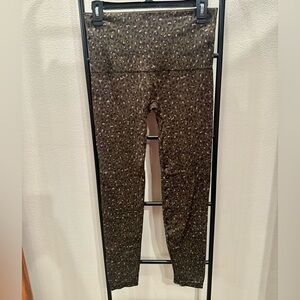 Spanx Women’s Look at Me Now Seamless Leggings Olive Leopard XL